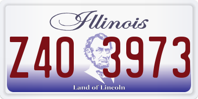 IL license plate Z403973