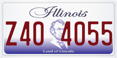 IL license plate Z404055