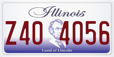 IL license plate Z404056