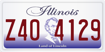 IL license plate Z404129