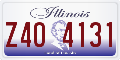 IL license plate Z404131
