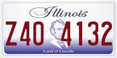 IL license plate Z404132
