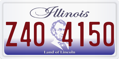 IL license plate Z404150