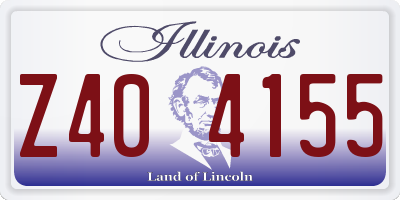 IL license plate Z404155