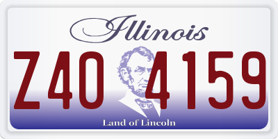 IL license plate Z404159