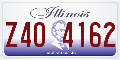 IL license plate Z404162