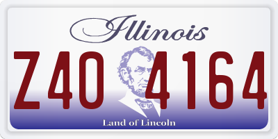 IL license plate Z404164