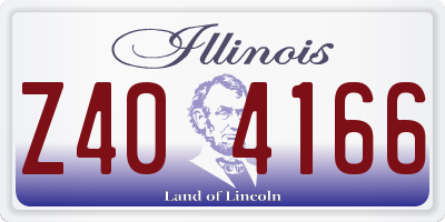 IL license plate Z404166