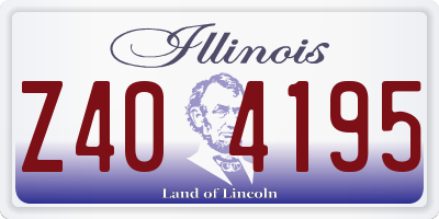 IL license plate Z404195