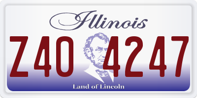 IL license plate Z404247