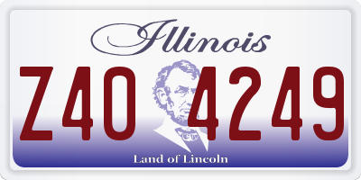 IL license plate Z404249