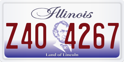 IL license plate Z404267