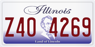IL license plate Z404269