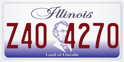 IL license plate Z404270