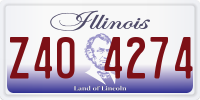 IL license plate Z404274