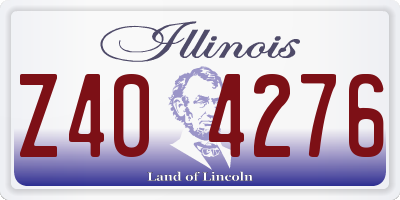 IL license plate Z404276