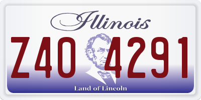 IL license plate Z404291