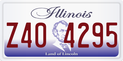 IL license plate Z404295