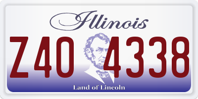 IL license plate Z404338