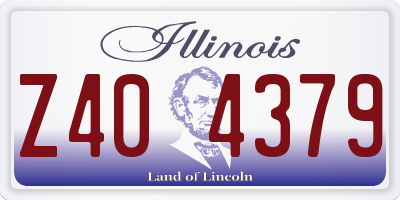 IL license plate Z404379