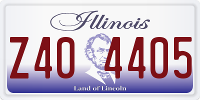 IL license plate Z404405