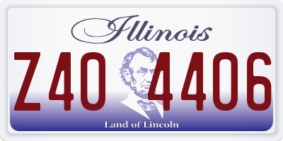 IL license plate Z404406