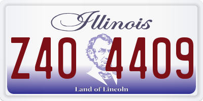 IL license plate Z404409