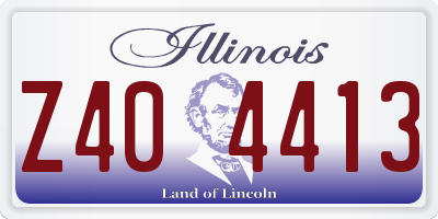 IL license plate Z404413