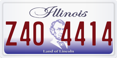 IL license plate Z404414