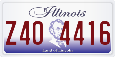IL license plate Z404416