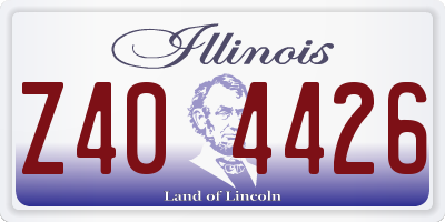 IL license plate Z404426