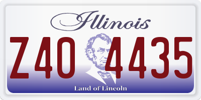 IL license plate Z404435