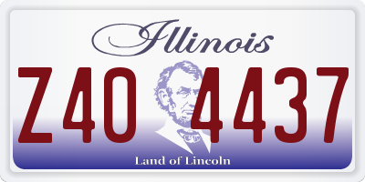 IL license plate Z404437