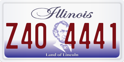IL license plate Z404441