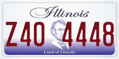 IL license plate Z404448