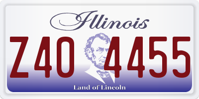 IL license plate Z404455