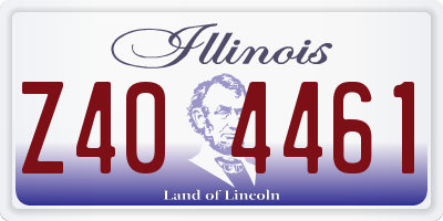 IL license plate Z404461