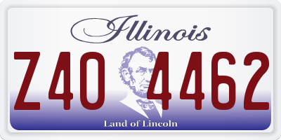 IL license plate Z404462