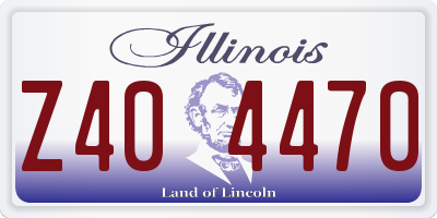 IL license plate Z404470
