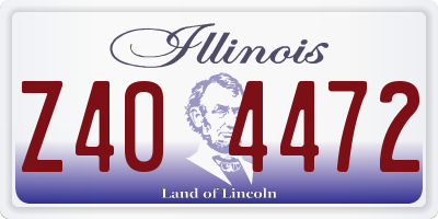 IL license plate Z404472