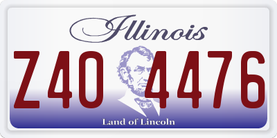 IL license plate Z404476