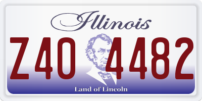 IL license plate Z404482