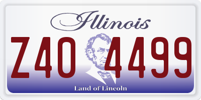 IL license plate Z404499