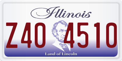 IL license plate Z404510