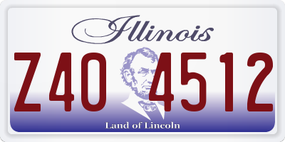 IL license plate Z404512