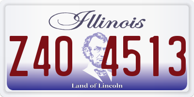 IL license plate Z404513