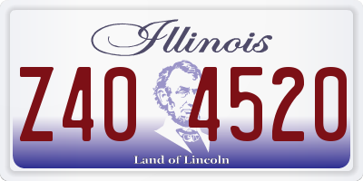 IL license plate Z404520