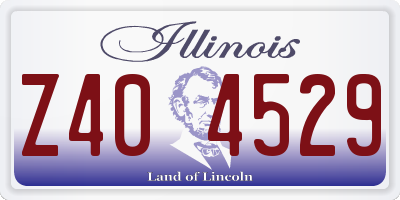IL license plate Z404529