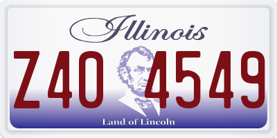 IL license plate Z404549