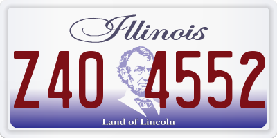 IL license plate Z404552